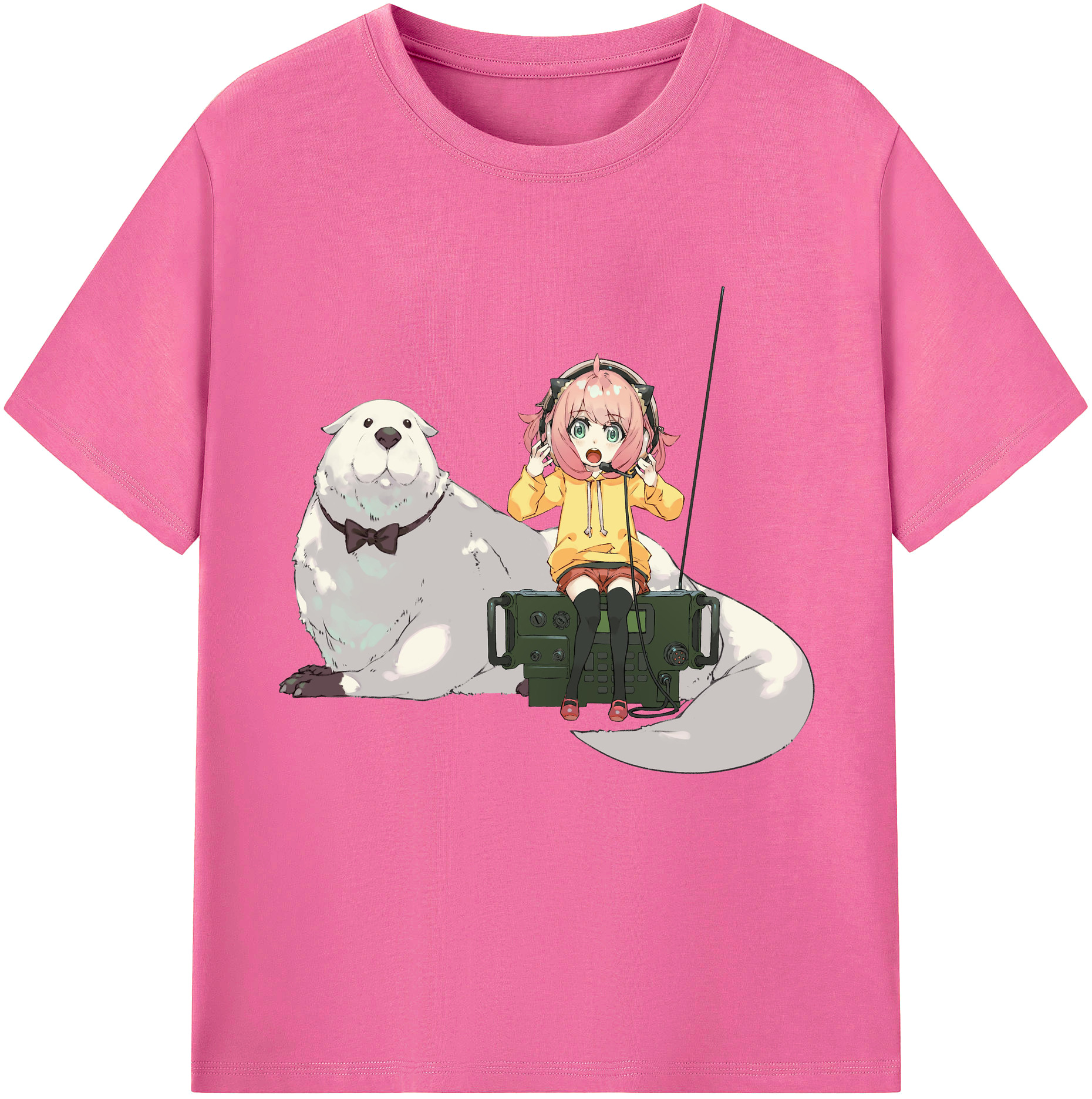 （画像用） SPY×FAMILY间谍家家酒 レディースカジュアルプリントTシャツ（綿100％）